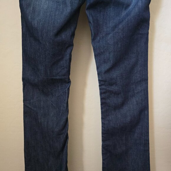 True Religion NAT Mega T Bootcut Jeans BCYD Flint Hills Wash Size 28 Low Rise - Picture 8 of 11